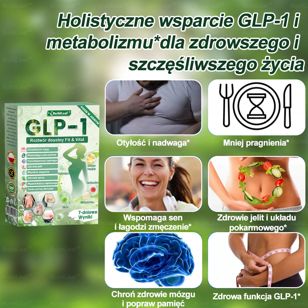 🍃Oficjalny sklep Polska | 🍃BuildLeaf® GLP-1 8-w-1 Fit & Vital Rozwiązanie (Jednorazowe dziennie, widoczne zmiany w ciągu 7 dni) ✅ Otyłość, zdrowie sercowo-naczyniowe, cukrzyca, bezdech senny, zdrowie jelit, problemy ze stawami i inne.