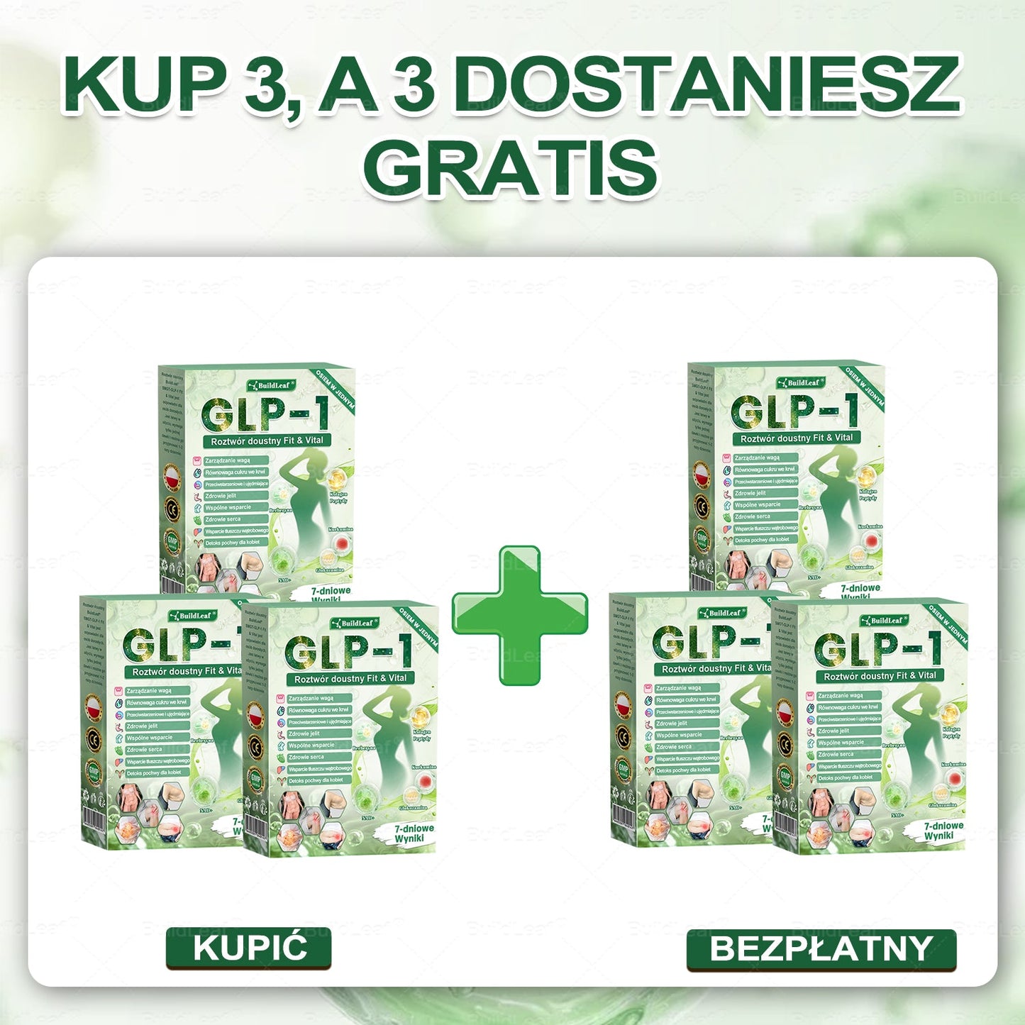 🍃Oficjalny sklep Polska | 🍃BuildLeaf® GLP-1 8-w-1 Fit & Vital Rozwiązanie (Jednorazowe dziennie, widoczne zmiany w ciągu 7 dni) ✅ Otyłość, zdrowie sercowo-naczyniowe, cukrzyca, bezdech senny, zdrowie jelit, problemy ze stawami i inne.